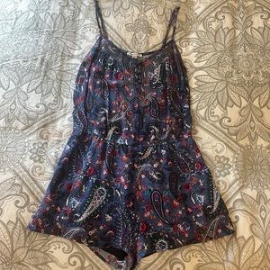 Paisley multicolored romper